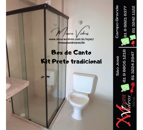 Box de Canto K it Preto tradi cional